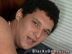 Bareback gay porn with huge black cocks and white studs, twinks, jocks and bears engaging in interracial xxx.  White studs receiving internal anal cumshots and cum facials from huge black studs with uncut big dicks.